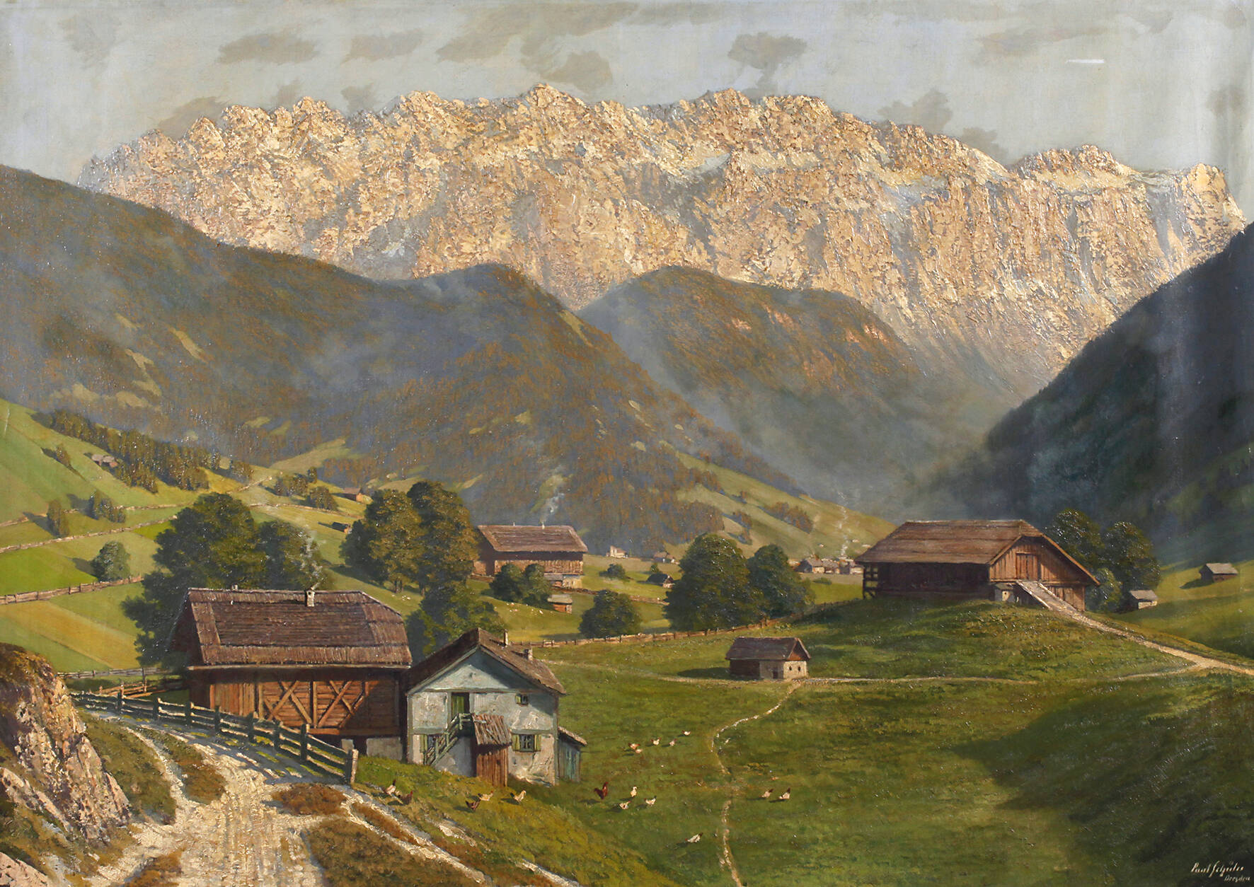 Paul Schüler, "Sella-Gruppe Dolomiten"
