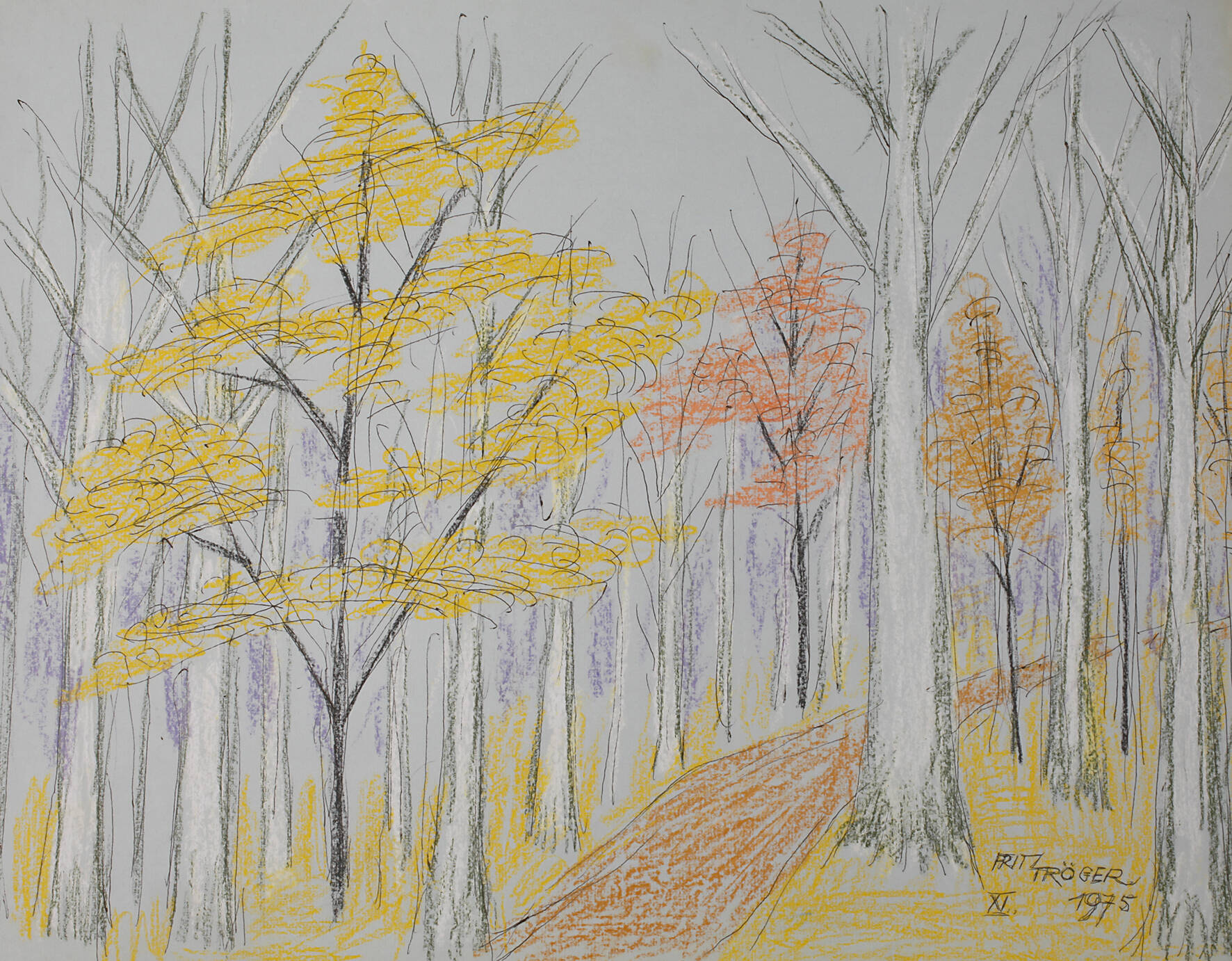 Fritz Tröger, "Herbstwald"