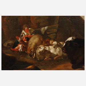 Johann Heinrich Roos, Zwei Hirtenlandschaften