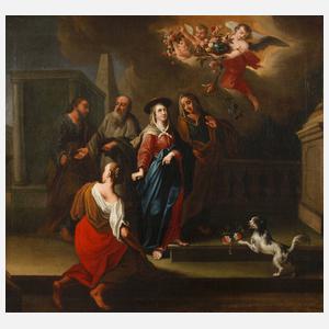 Cosmas Damian Asam, attr., Mariä Tempelgang