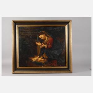 Kopie nach Correggio, Maria das Kind anbetend