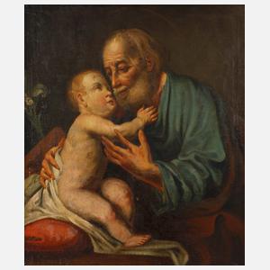 Jesus mit seinem Vater Josef von Nazaret