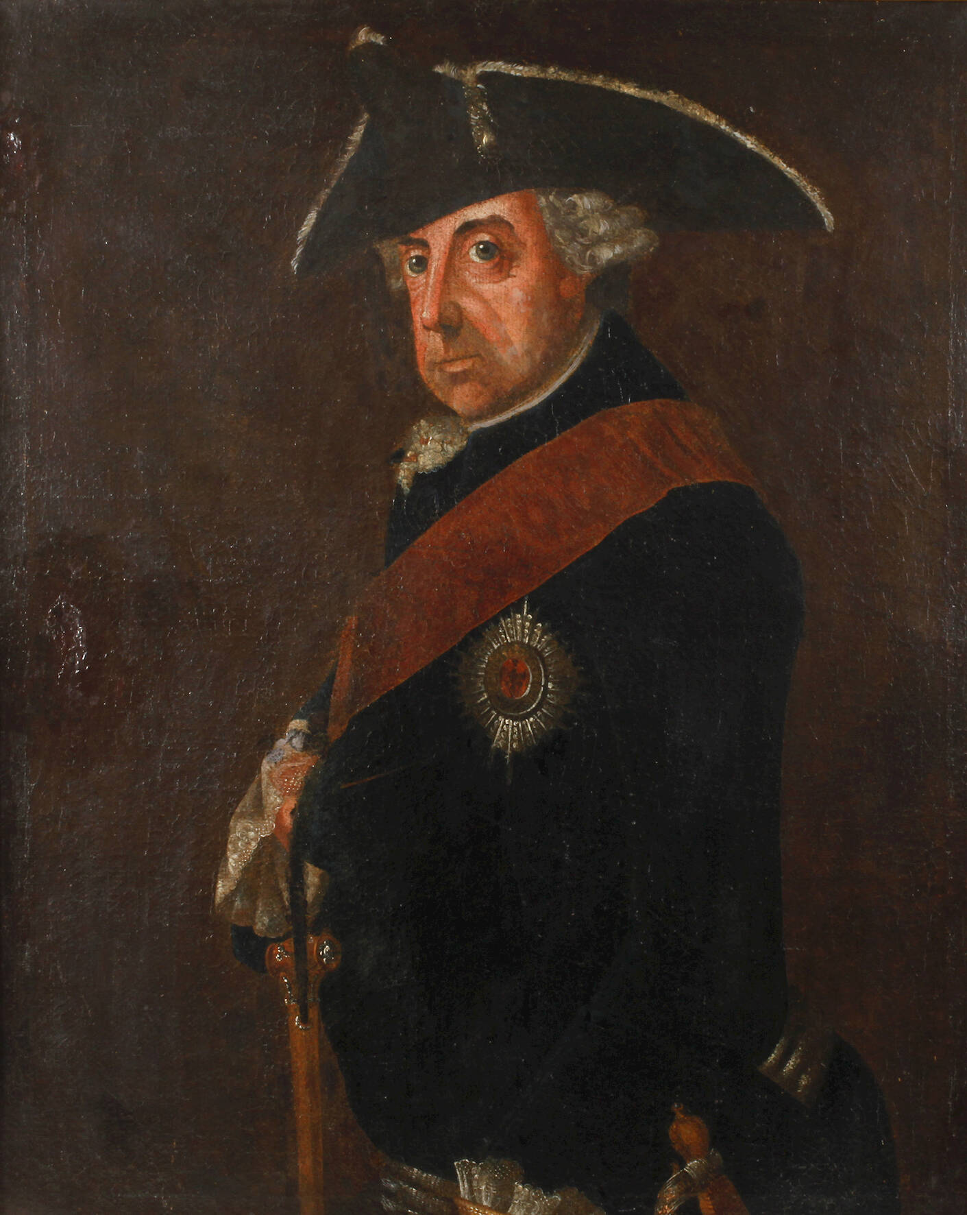 Zeitgenössisches Portrait Friedrich II. um 1780
