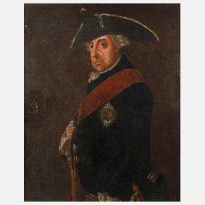 Zeitgenössisches Portrait Friedrich II. um 1780