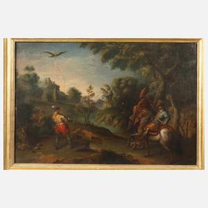 Barocke Beizjagdszene