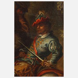 Barocke Beizjagdszene