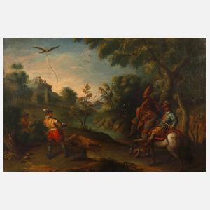 Barocke Beizjagdszene
