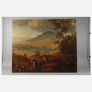 Oswald Achenbach, attr., Sommertag am Nemisee