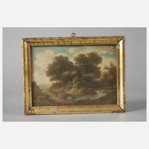 Arthur Blaschnik, attr., Die Brücke am Fluss