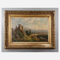 Emil von Ernst, Pastorale Landschaft mit Ruine111