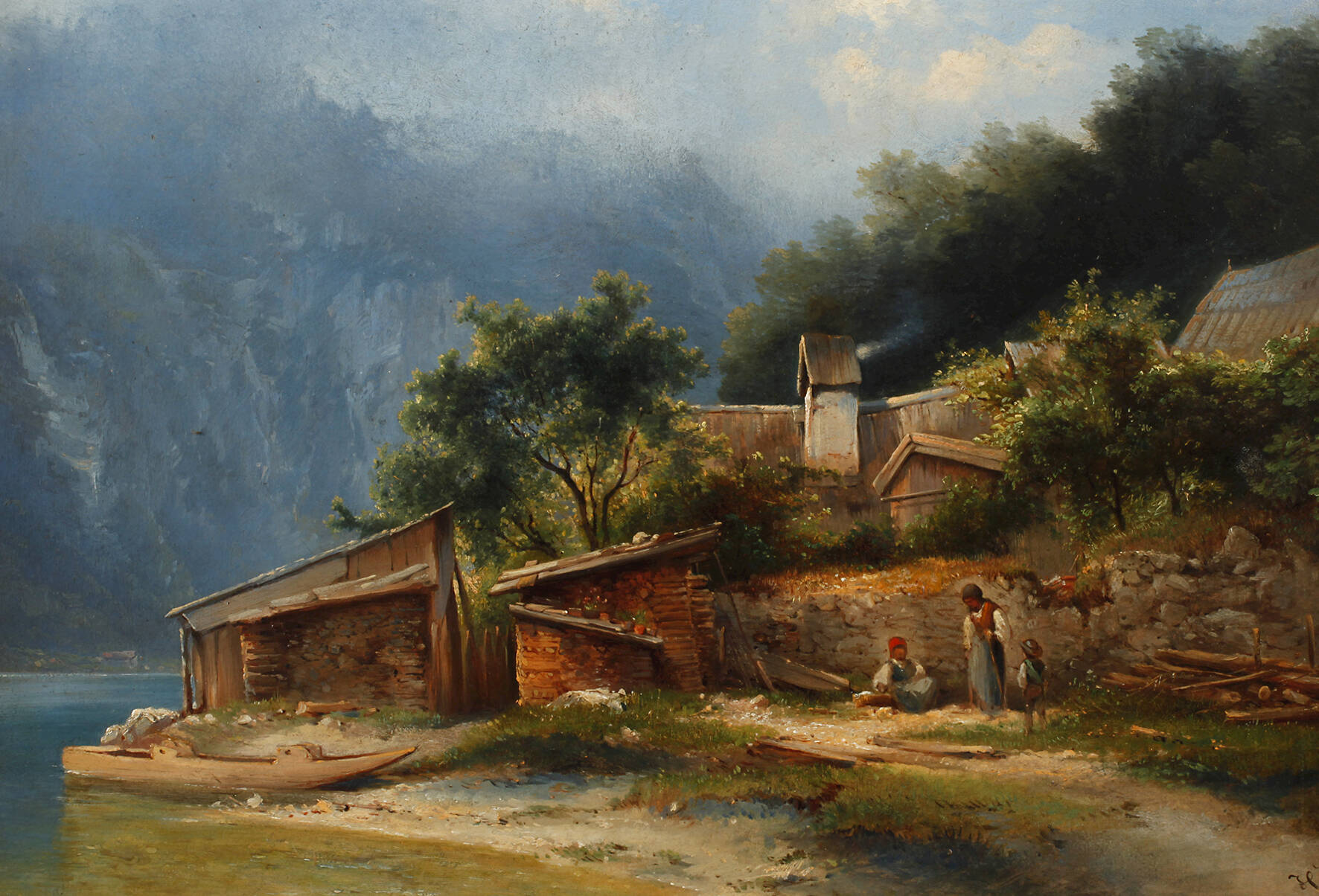 Carl Franz Emanuel Haunold, Idylle am Attersee