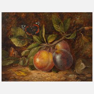William Henry Hunt, Stillleben mit Pflaumen