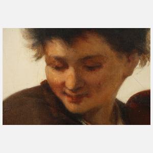 Prof. Ludwig Knaus, attr., Musizierender Knabe