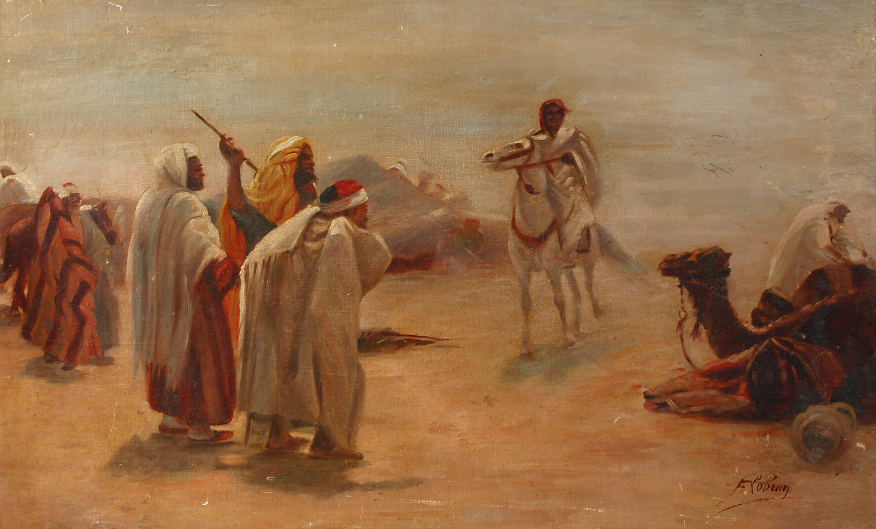 Frédéric Le Brun, Beduinen in der Wüste
