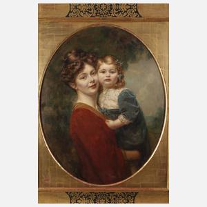 Prof. Georg Papperitz, Mutter mit Kind