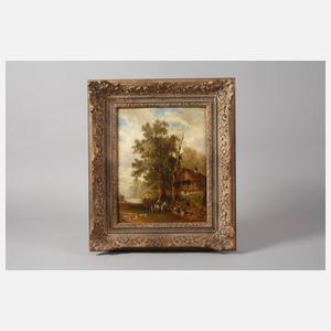 Konrad Reinherz, Idyllische Szene am Bach