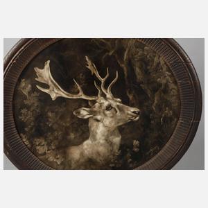 Prof. Josef Schmitzberger, Hirschportrait