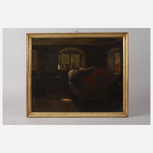 Albert Schultze, Bäuerliche Schlafstube