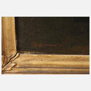 Pieter Gerardus Sjamaar, Interieur im Kerzenschein