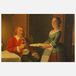 Pieter Gerardus Sjamaar, Interieur im Kerzenschein