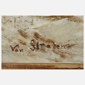 Van Straten, Holländische Winterlandschaft