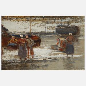 Van Straten, Holländische Winterlandschaft