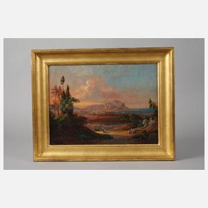 Ludwig Vogel, attr., Ansicht Palermo