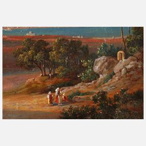 Ludwig Vogel, attr., Ansicht Palermo