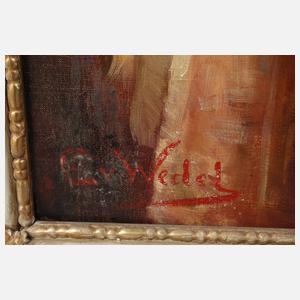 Edda Baronin von Wedel, attr., Damenportrait