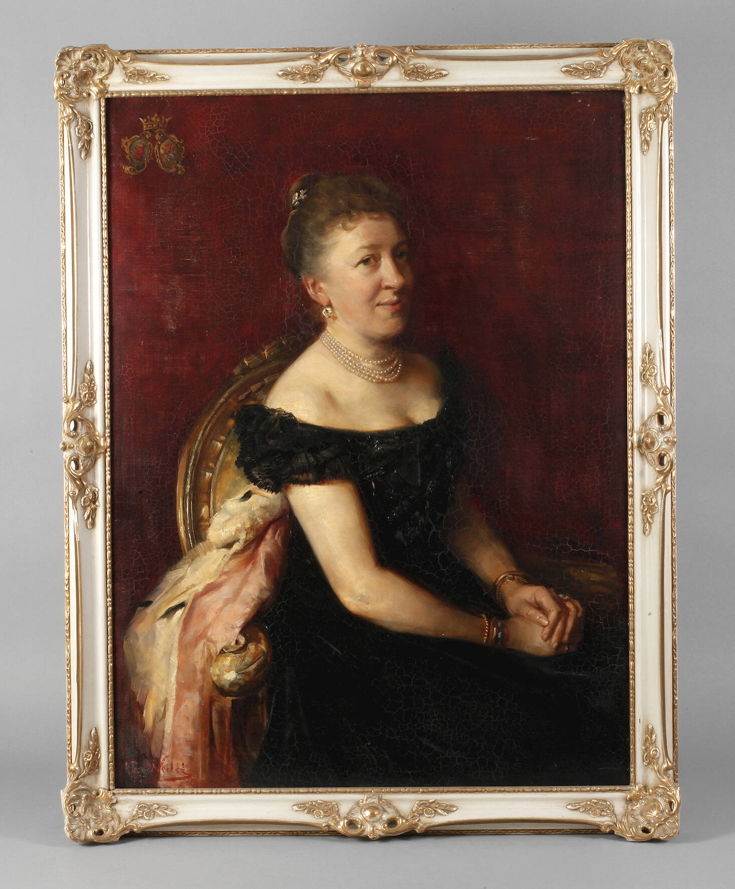 Edda Baronin von Wedel, attr., Damenportrait