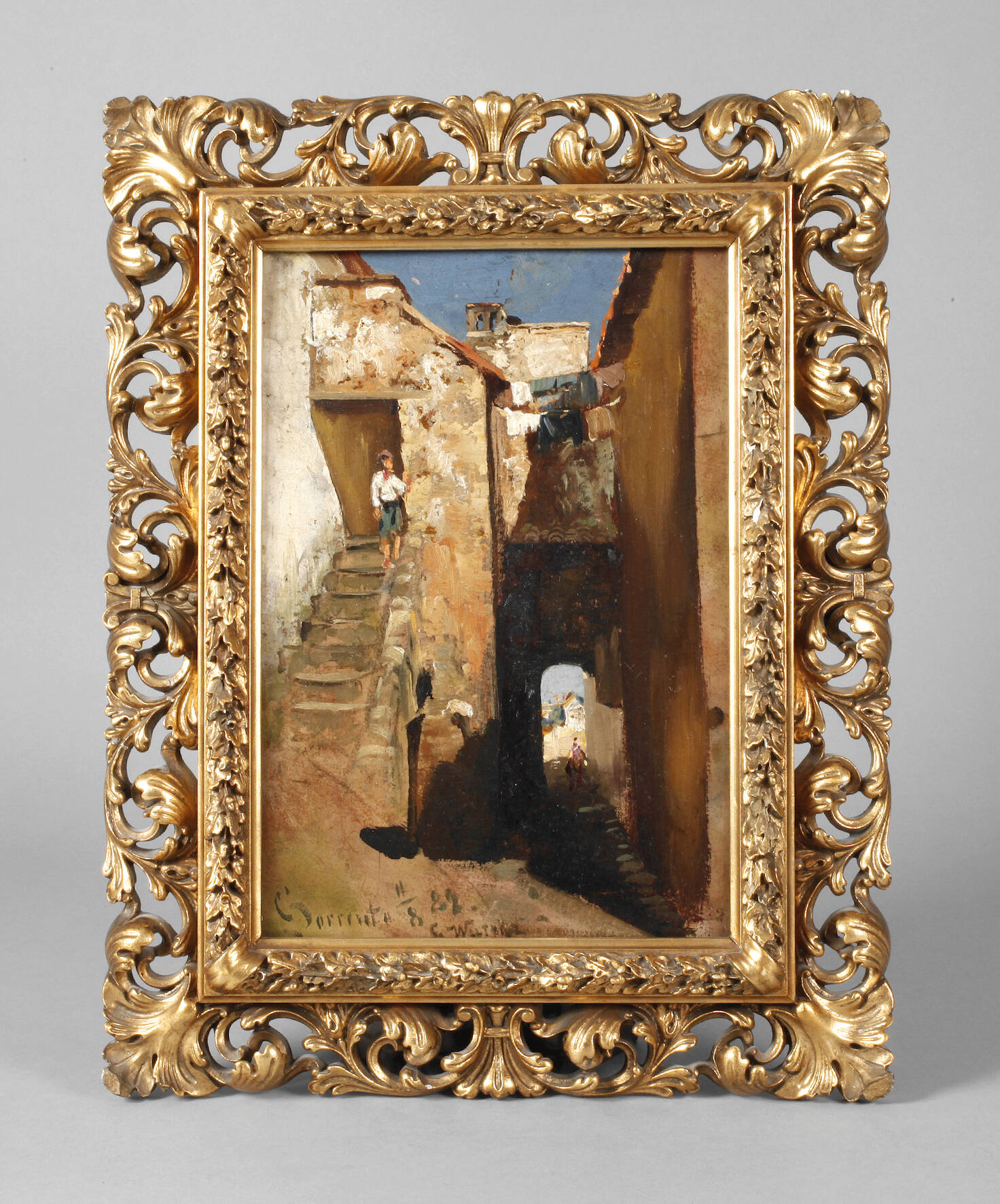 Carl Wuttke, Gasse in Sorrent