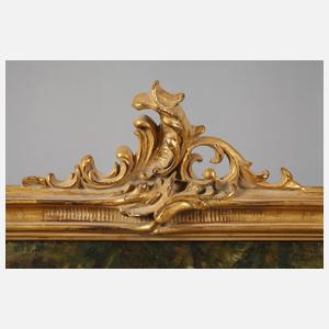 Genrehafte Gartenszene