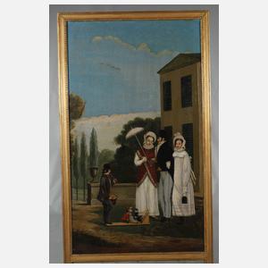 Familienszene des Biedermeier