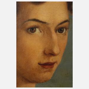 Monogrammist WP, Dame vor Felsmassiv