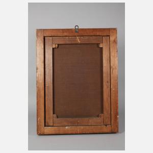 Monogrammist WP, Dame vor Felsmassiv