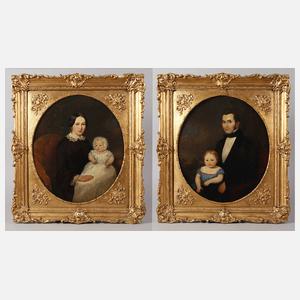 Paar Biedermeierportraits