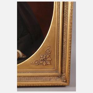 Herrenportrait im Prunkrahmen