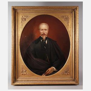 Herrenportrait im Prunkrahmen