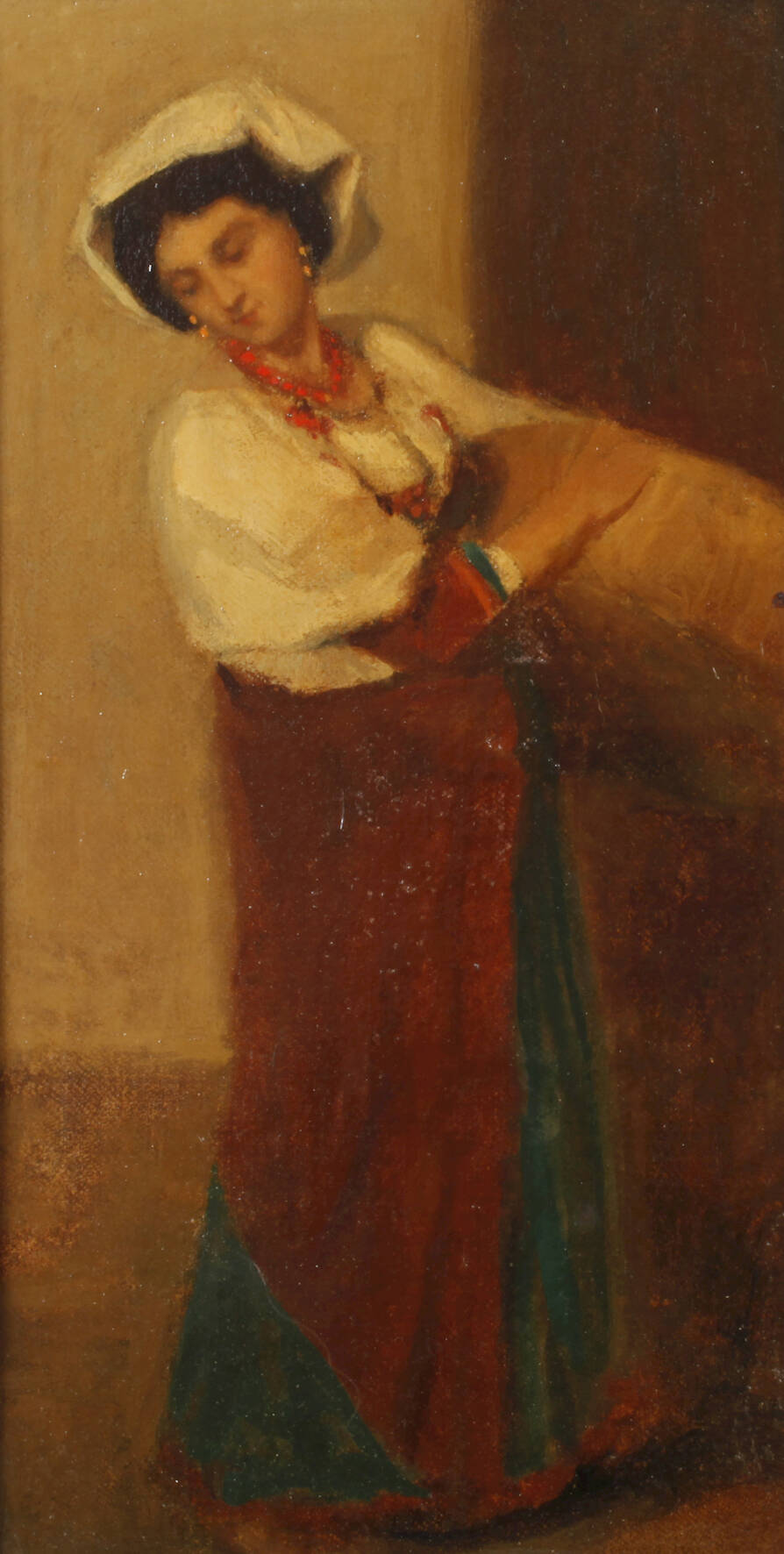 Stehende Italienerin