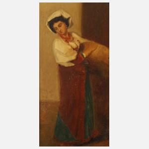 Stehende Italienerin