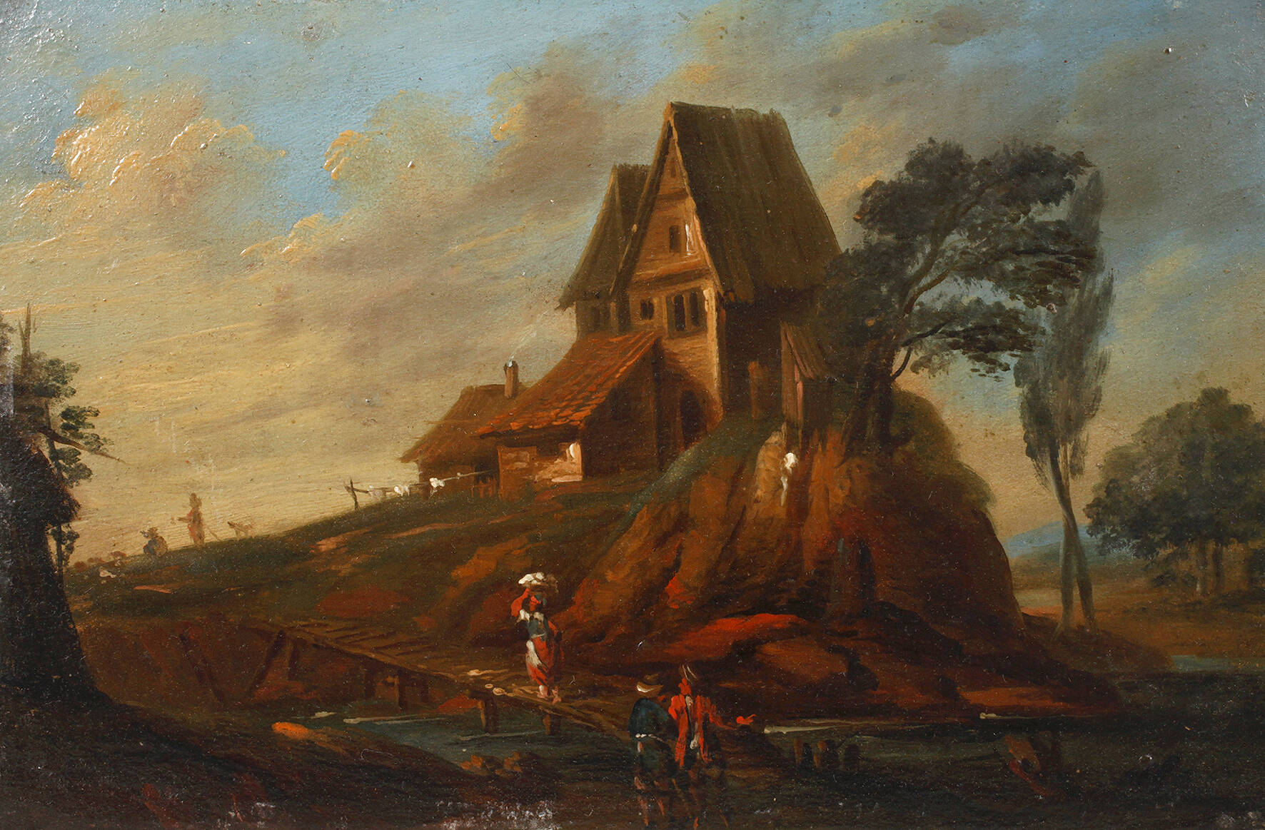 Phantastisches Gehöft am Fluss