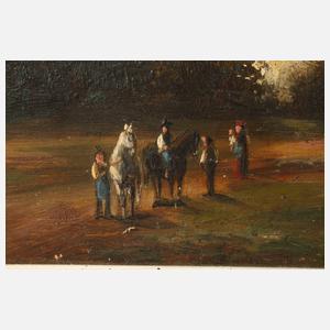 "Parthie aus dem englischen Garten bey München"