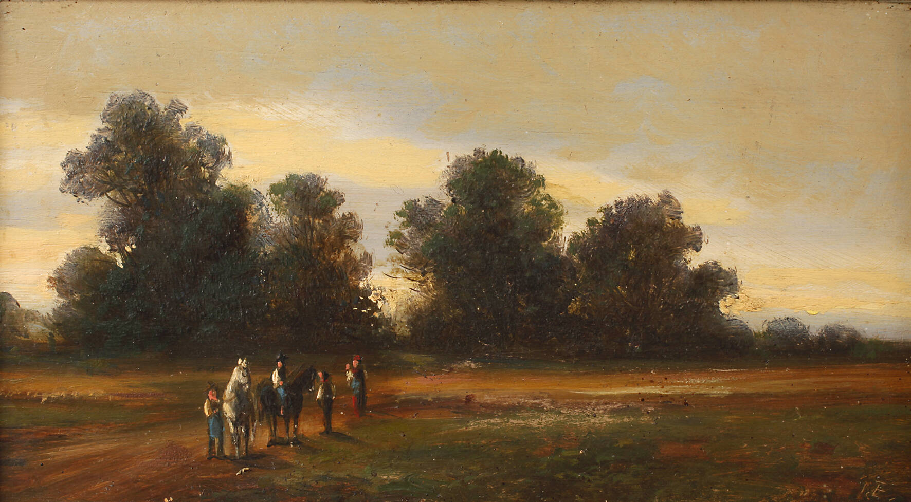 "Parthie aus dem englischen Garten bey München"