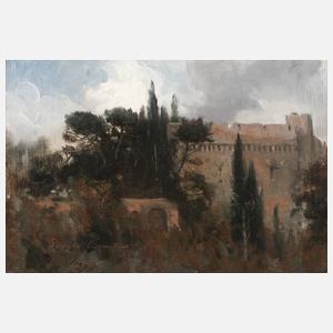 Mediterrane Burgansicht