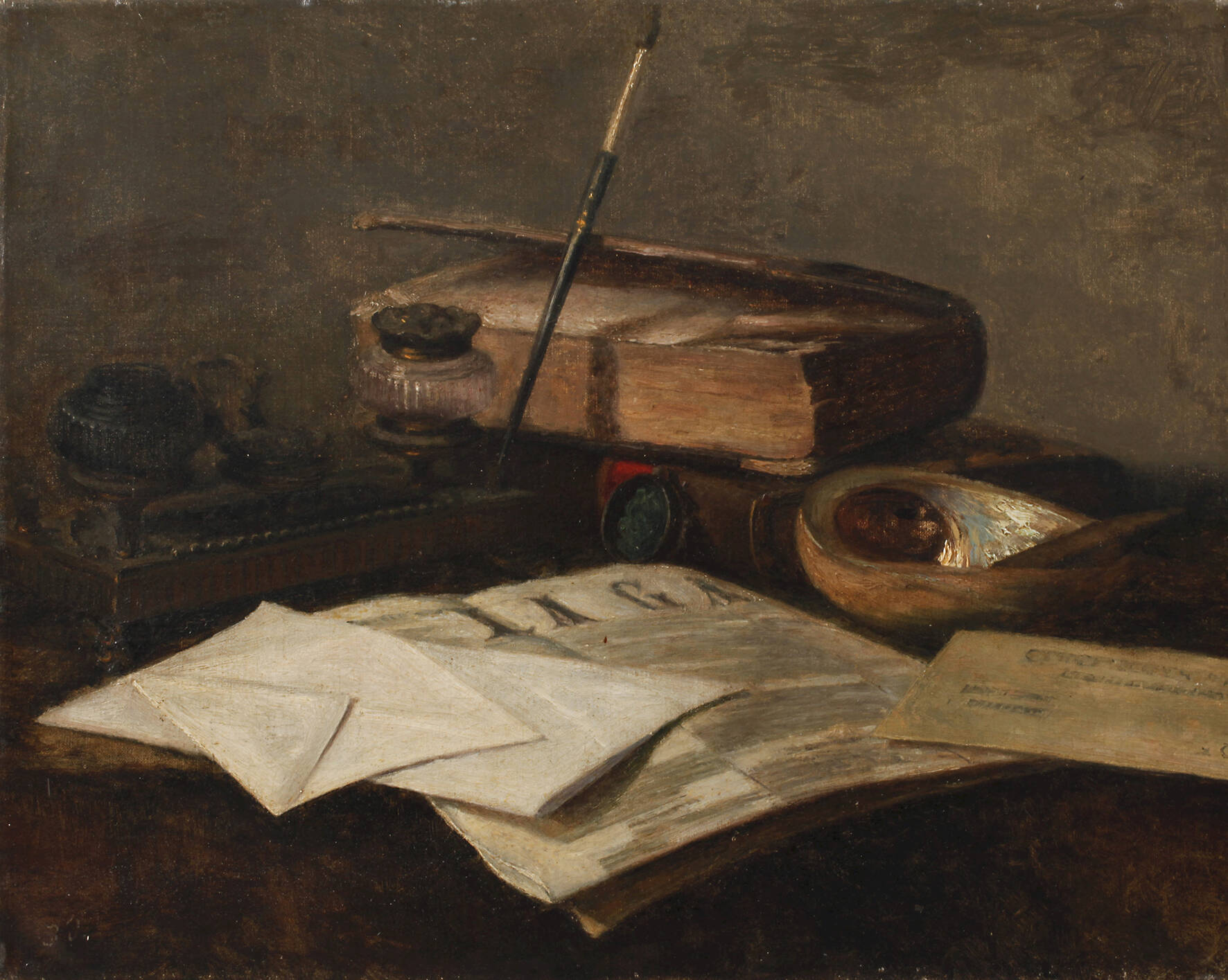 Stillleben mit Schreibzeug