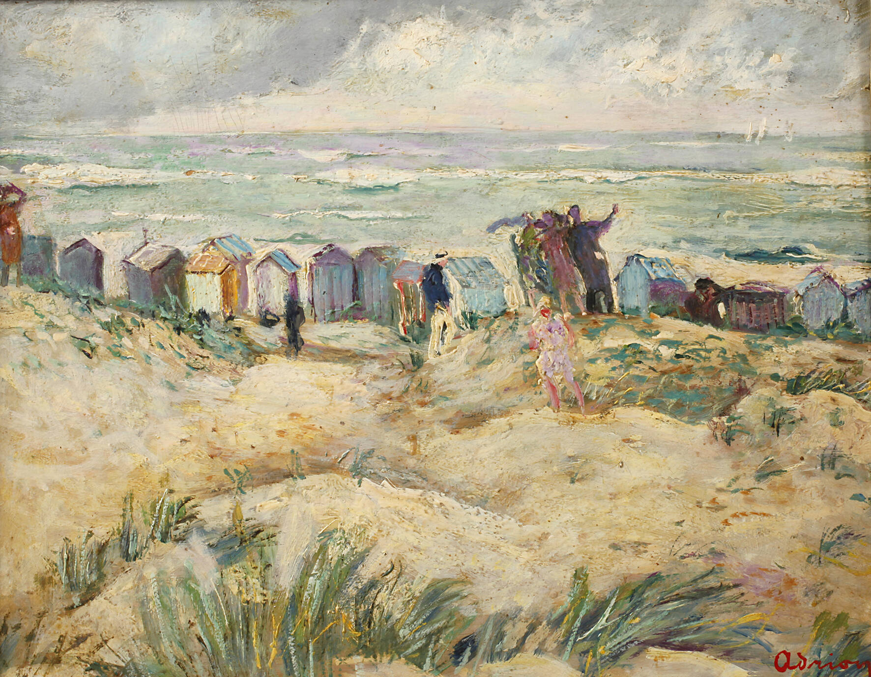 Lucien Adrion, Strand in der Normandie