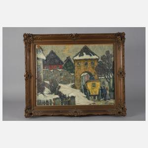 Richard Albitz, Postkutsche am Stadttor