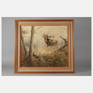 Ernst Ludwig von Aster, Röhrender Hirsch