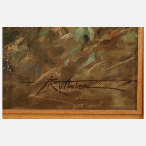 Ernst Ludwig von Aster, Röhrender Hirsch