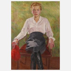 Hellmut Bachrach-Barée, Reiterin im Sessel